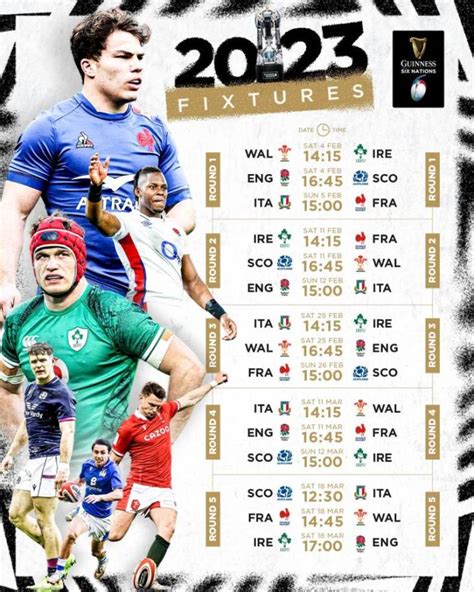 rugby 6 nations fixtures 2023